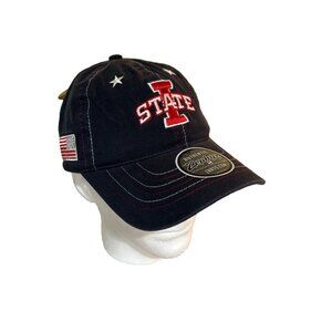 Iowa State University Navy Cyclones Hat Cap Slouch Dad Adjustable Mens NEW